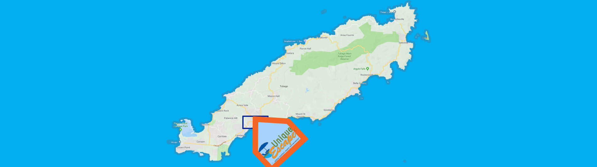 Map of Tobago